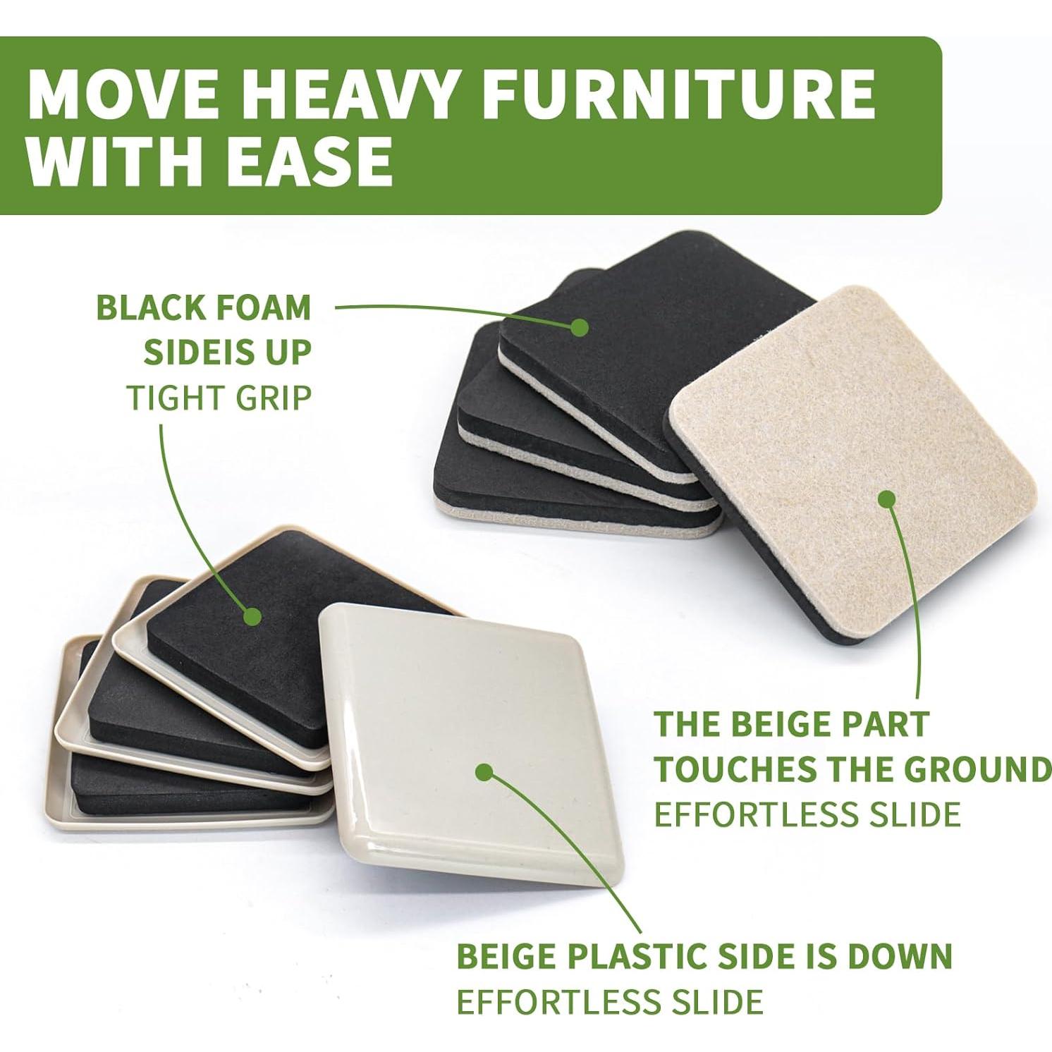 Deslizadores de Muebles 8 PCS Covercorner 8.89 cm Antideslizantes