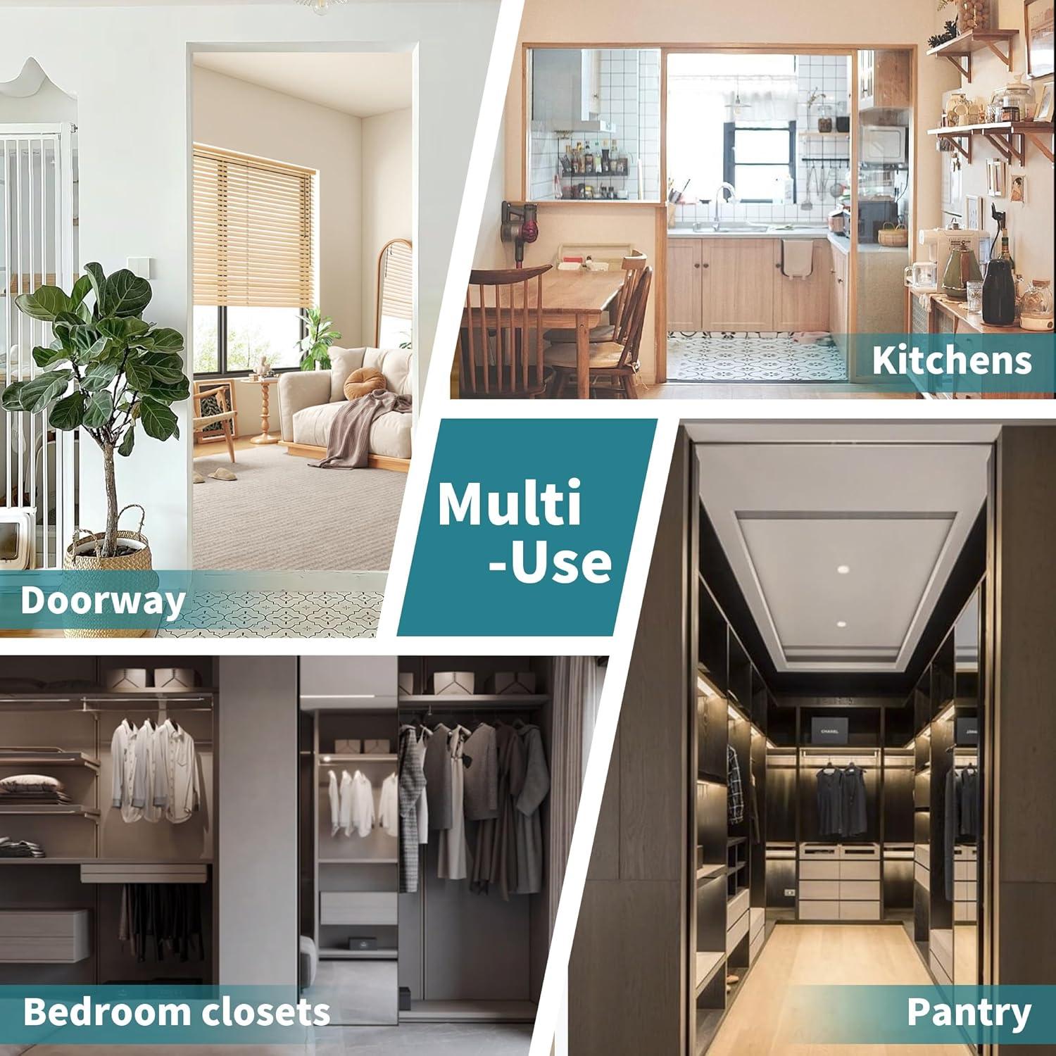 Cortina de Puerta Beige BGment 34x80 cm Aislante de Privacidad