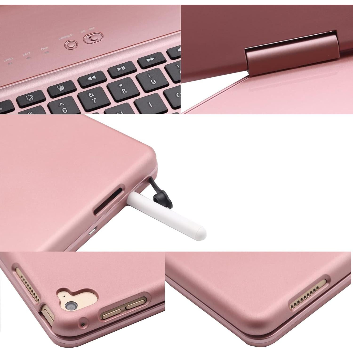 Funda Teclado LENRICH iPad Pro 12.9 2017/2015 Oro Rosa
