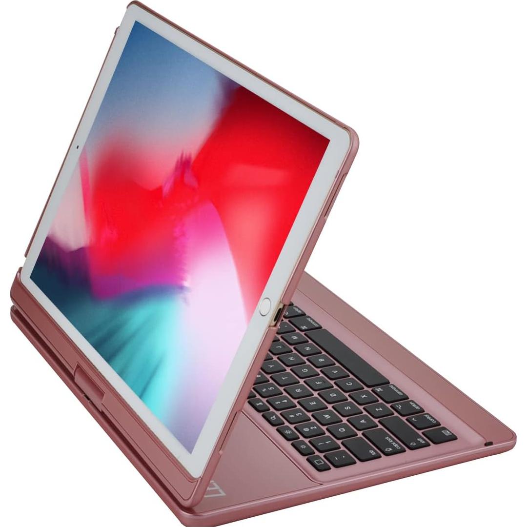 Funda Teclado LENRICH iPad Pro 12.9 2017/2015 Oro Rosa