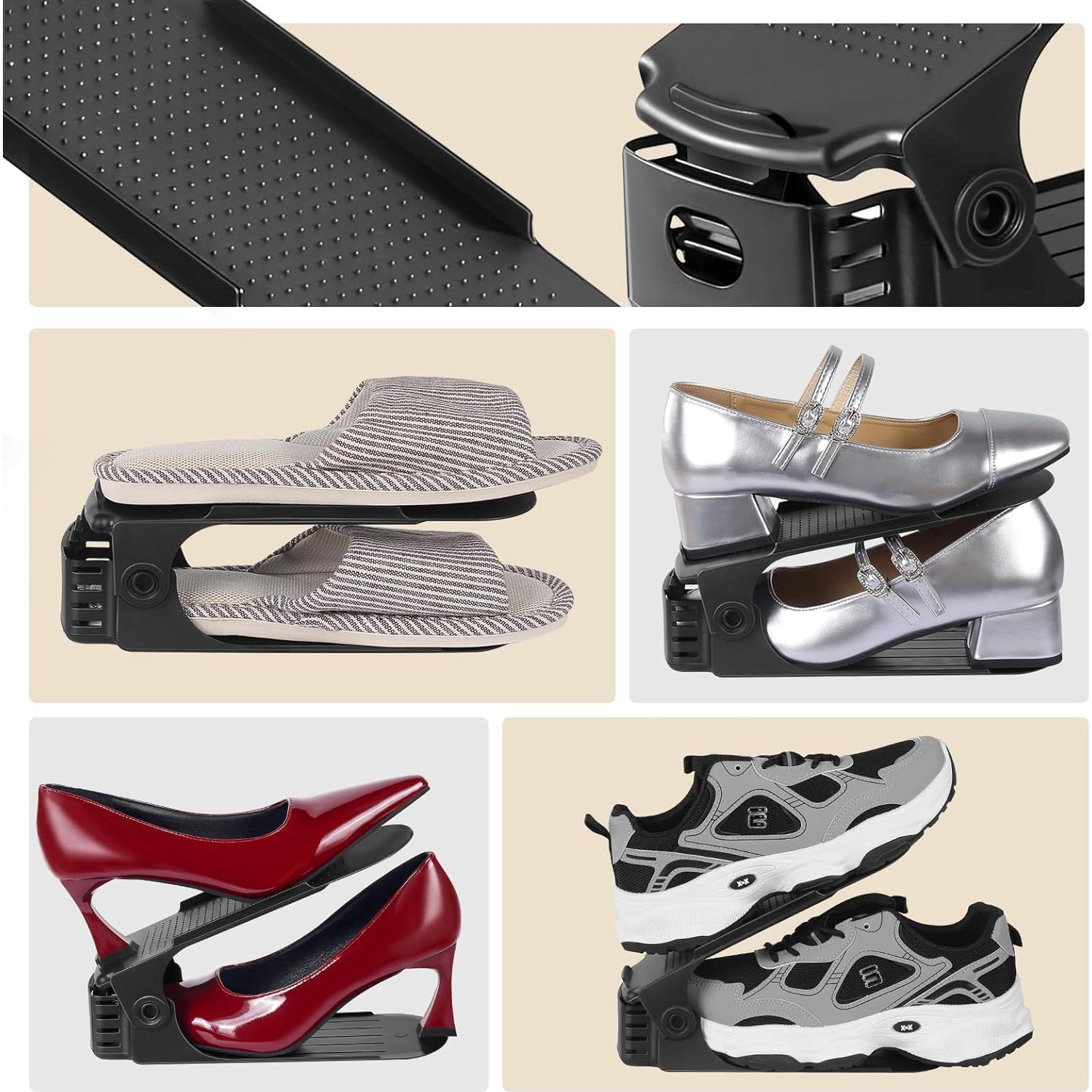 Organizador de Zapatos ZNCMRR 20 Pack Ajustable Doble Capa