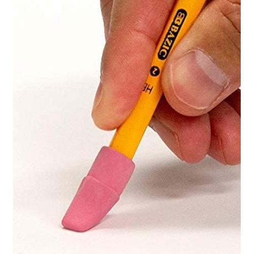 Borradores de Punta de Lápiz BAZIC Rosa 20 Unidades