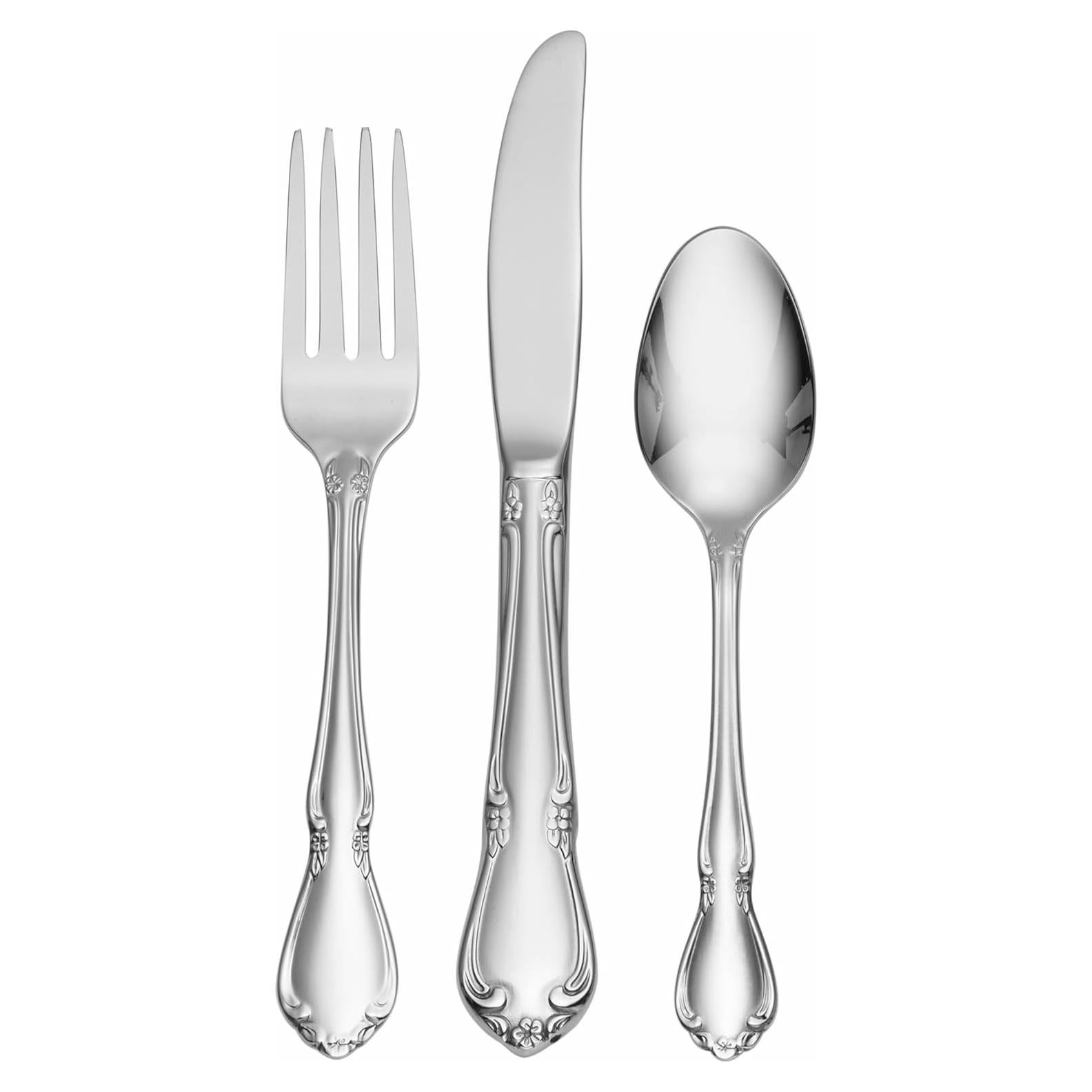 Set de Cubiertos para Niños Oneida Chateau 3 Piezas Plata