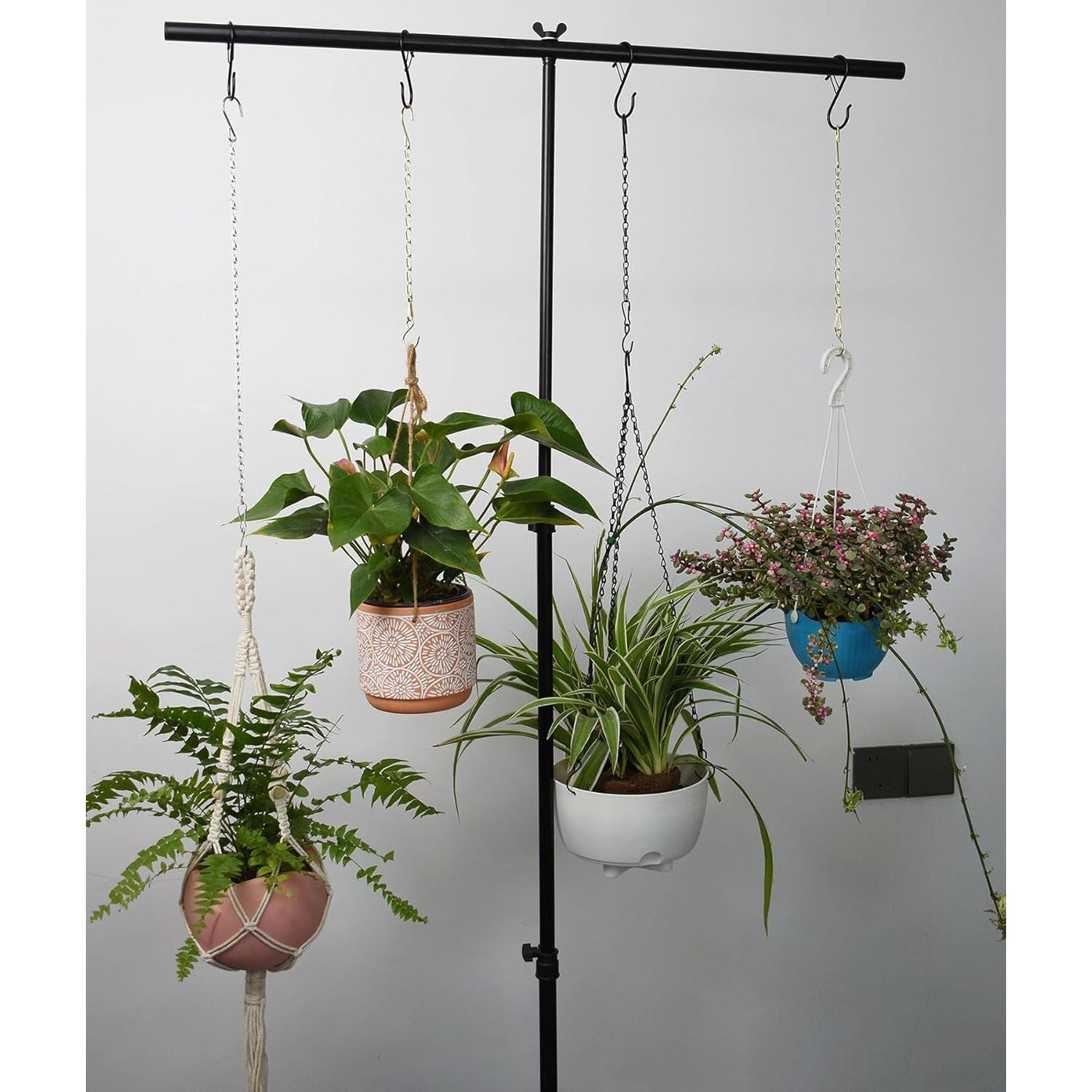 Cadena Colgante de Plantas Sersberg 11 Pulgadas Negra 6PCS