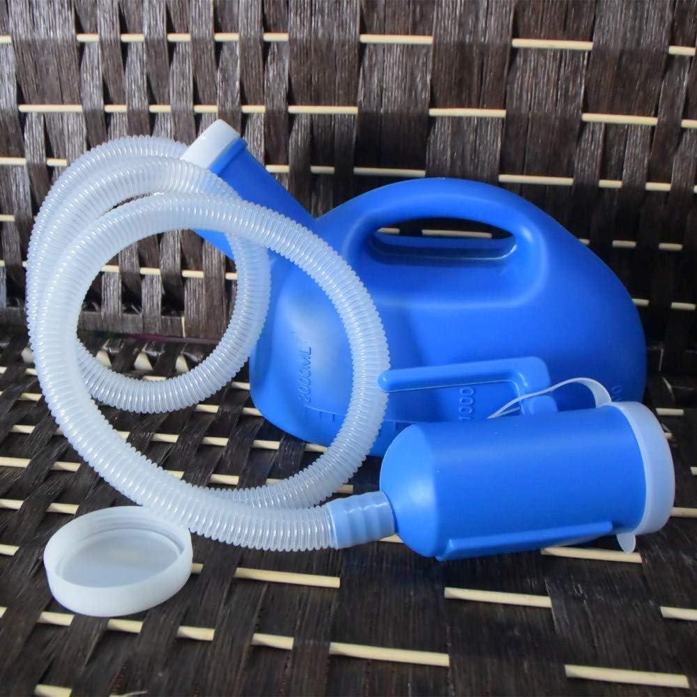 Orinal portátil masculino YUMSUM 2000ML con tubo 130CM azul