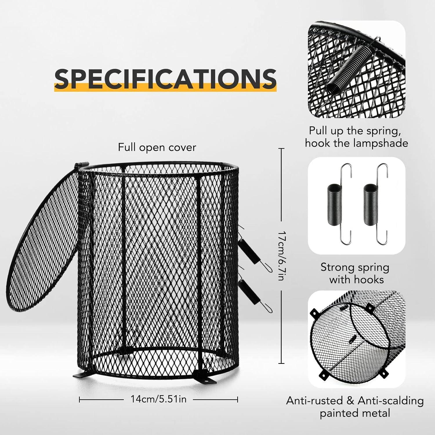 Cubierta de Malla Anti Escaldado Simple Deluxe para Reptiles