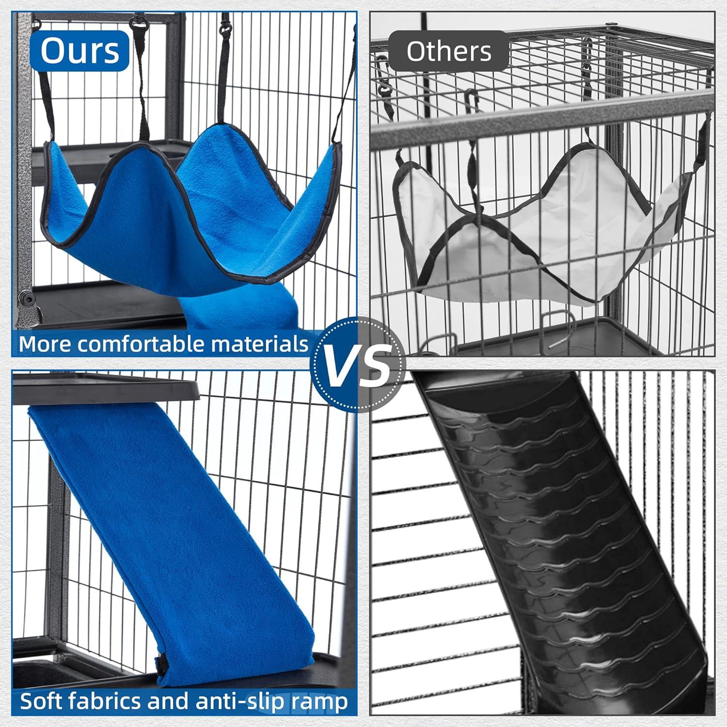 Jaula de Metal HABUTWAY 113.5 cm para Animales Pequeños