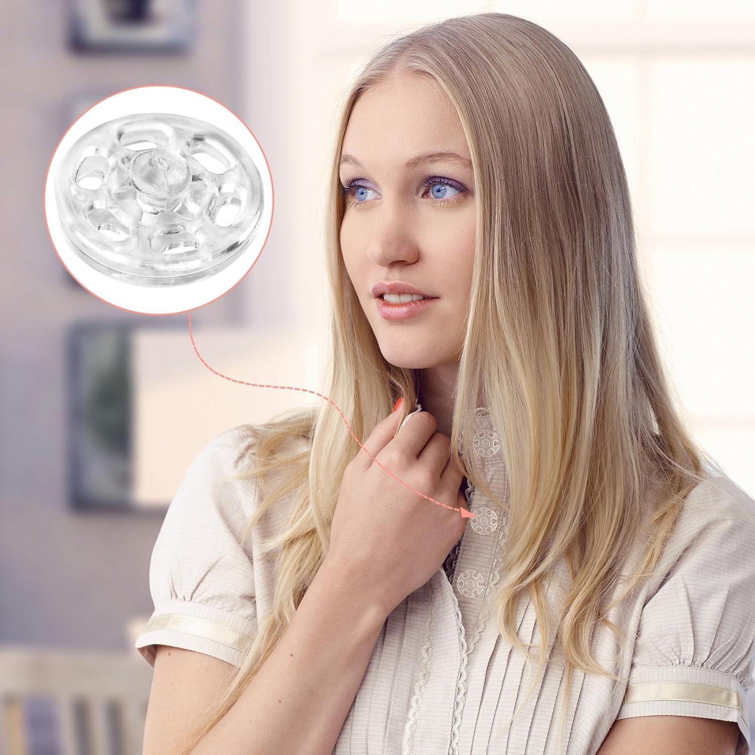 Kit de Botones de Presión Transparentes PAGOW - 30 Conjuntos 15mm