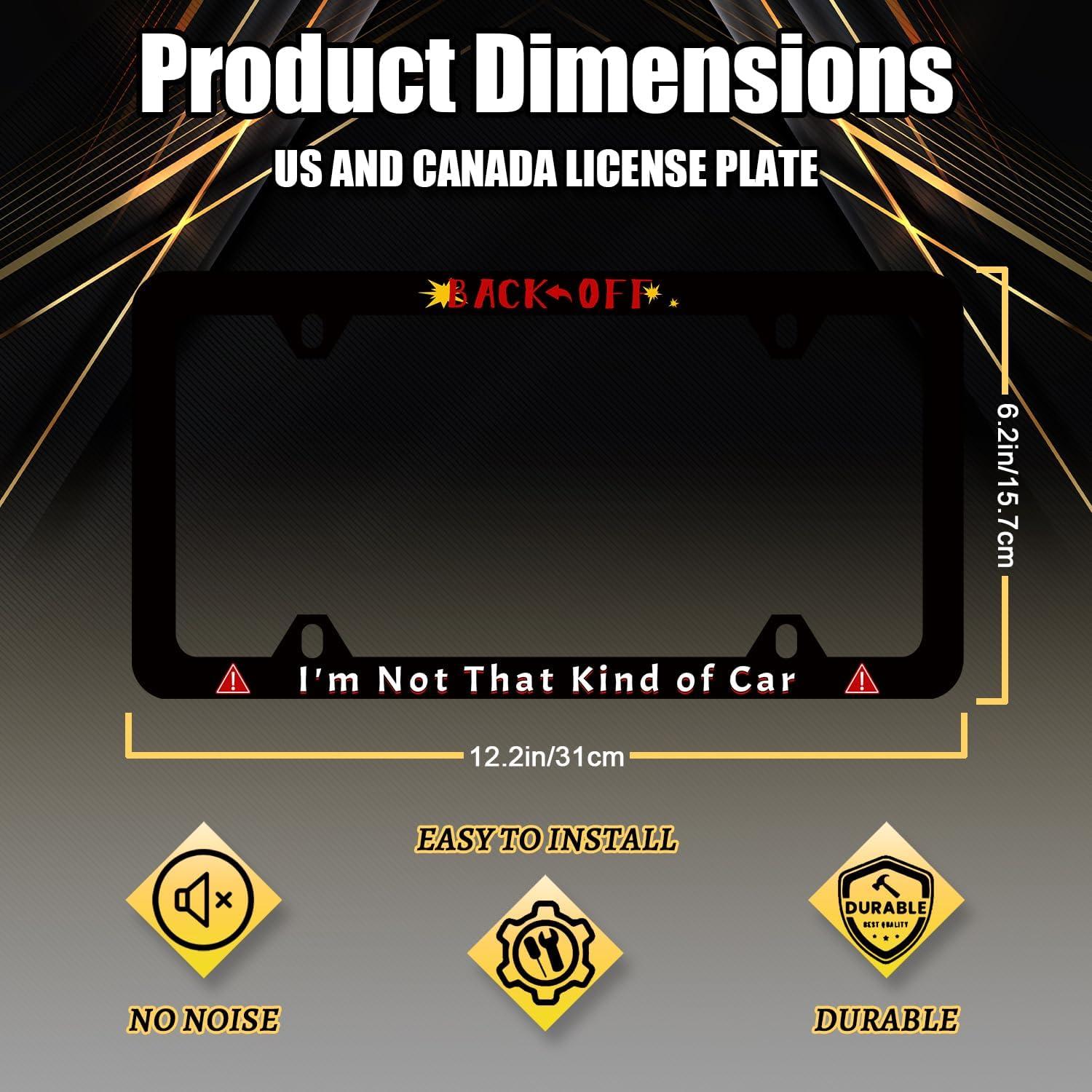 Marco de Placa de Licencia Personalizado RNKATIH 31.12x15.88cm