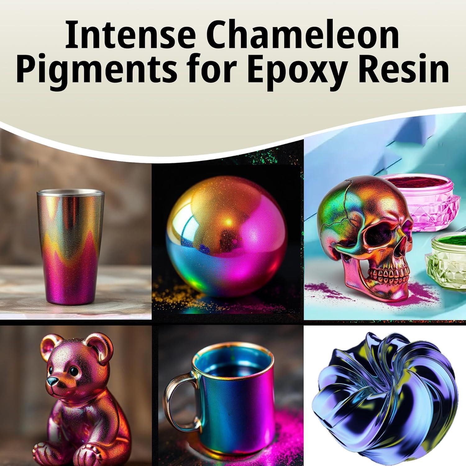 Juego de Polvo de Mica Camaleón Intenso Baltic Day - 12 Colores