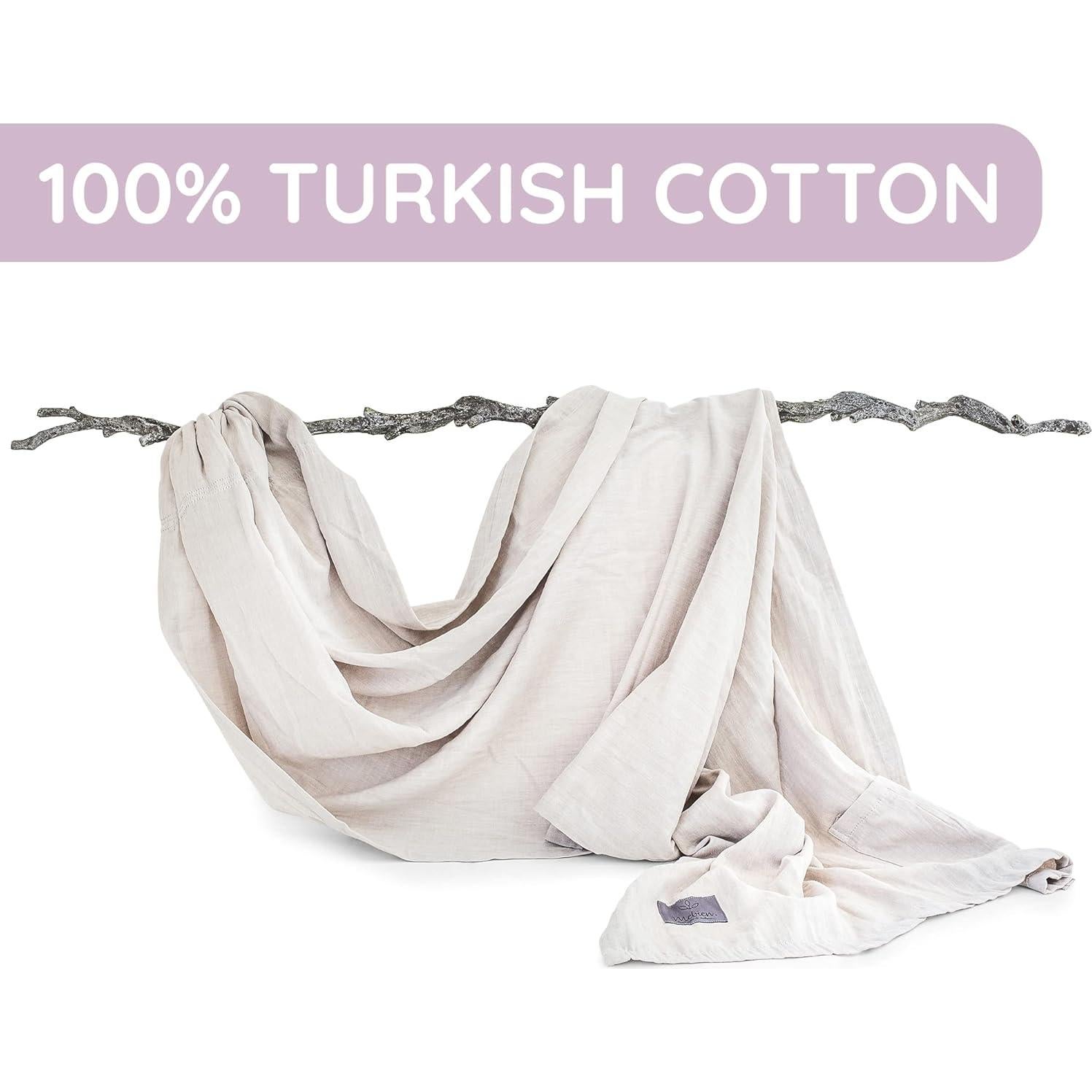 Portabebés de Anilla Muselina Algodón Beige Ajustable 0-11kg