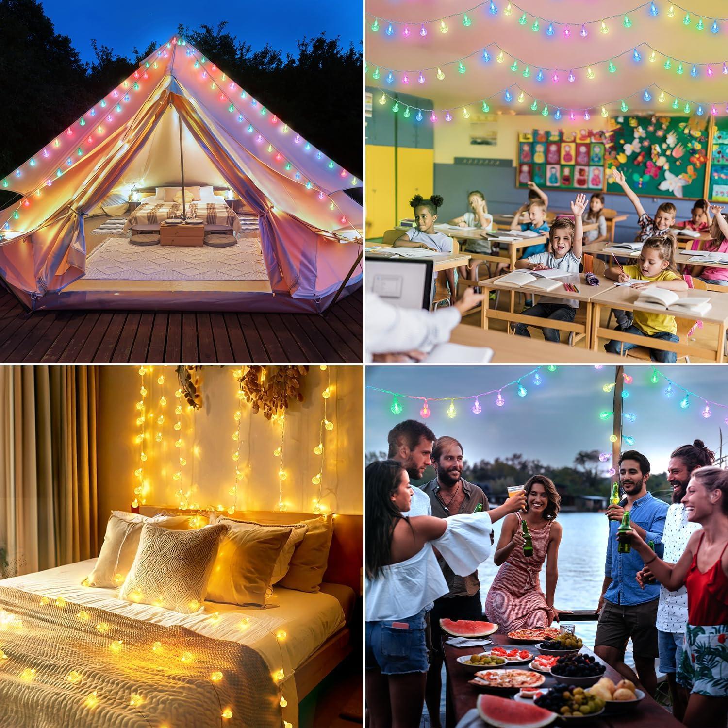 Luces de Cadena LED Omika 5m 50 Esferas RGB Control Remoto