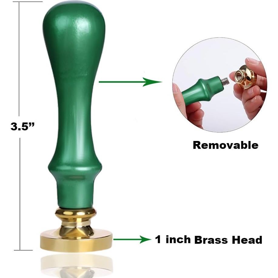 Kit de Sello de Cera Inicial Elegante WUERLIN S, 2 Piezas