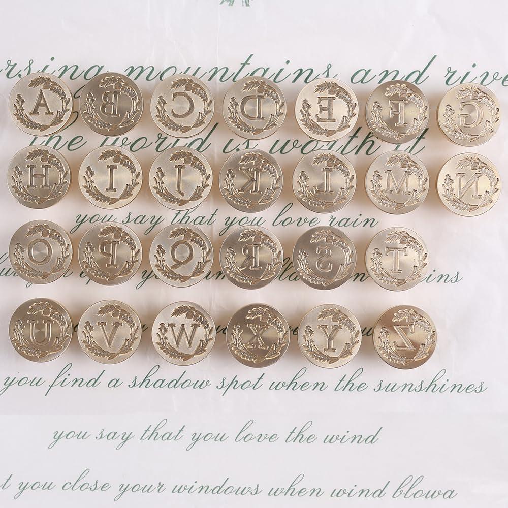 Kit de Sello de Cera Inicial Elegante WUERLIN S, 2 Piezas