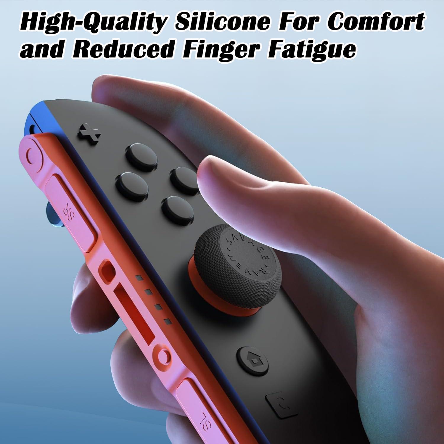 Juego de Empuñaduras para Pulgar Tyasoleil 6PCS Negro