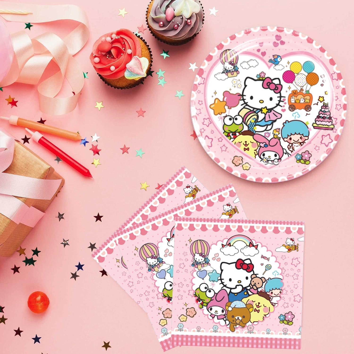 Kitty Suministros para Fiesta 40 Piezas - Platos y Servilletas