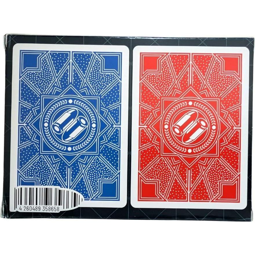 Cartas de Juego Bullets Paulie, 2 Barajas Impermeables Poker