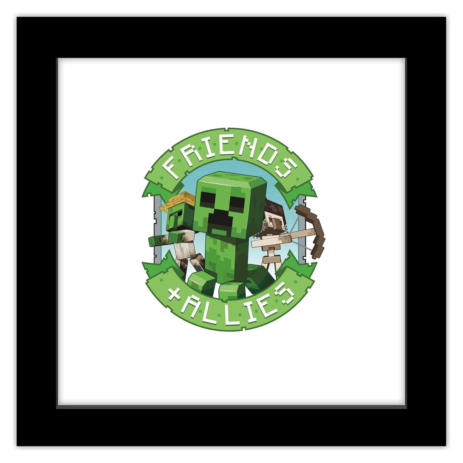 Arte de Pared Gallery Pops Minecraft: Legends - Marco Negro 30.48 cm