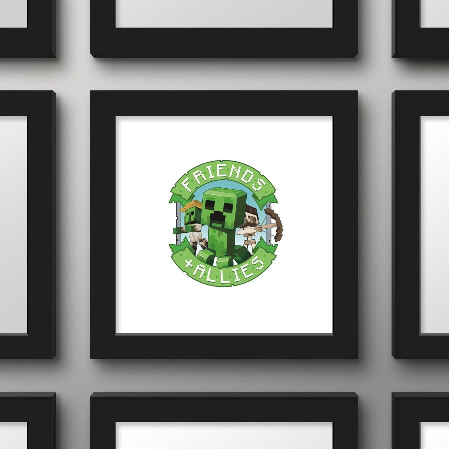 Arte de Pared Gallery Pops Minecraft: Legends - Marco Negro 30.48 cm