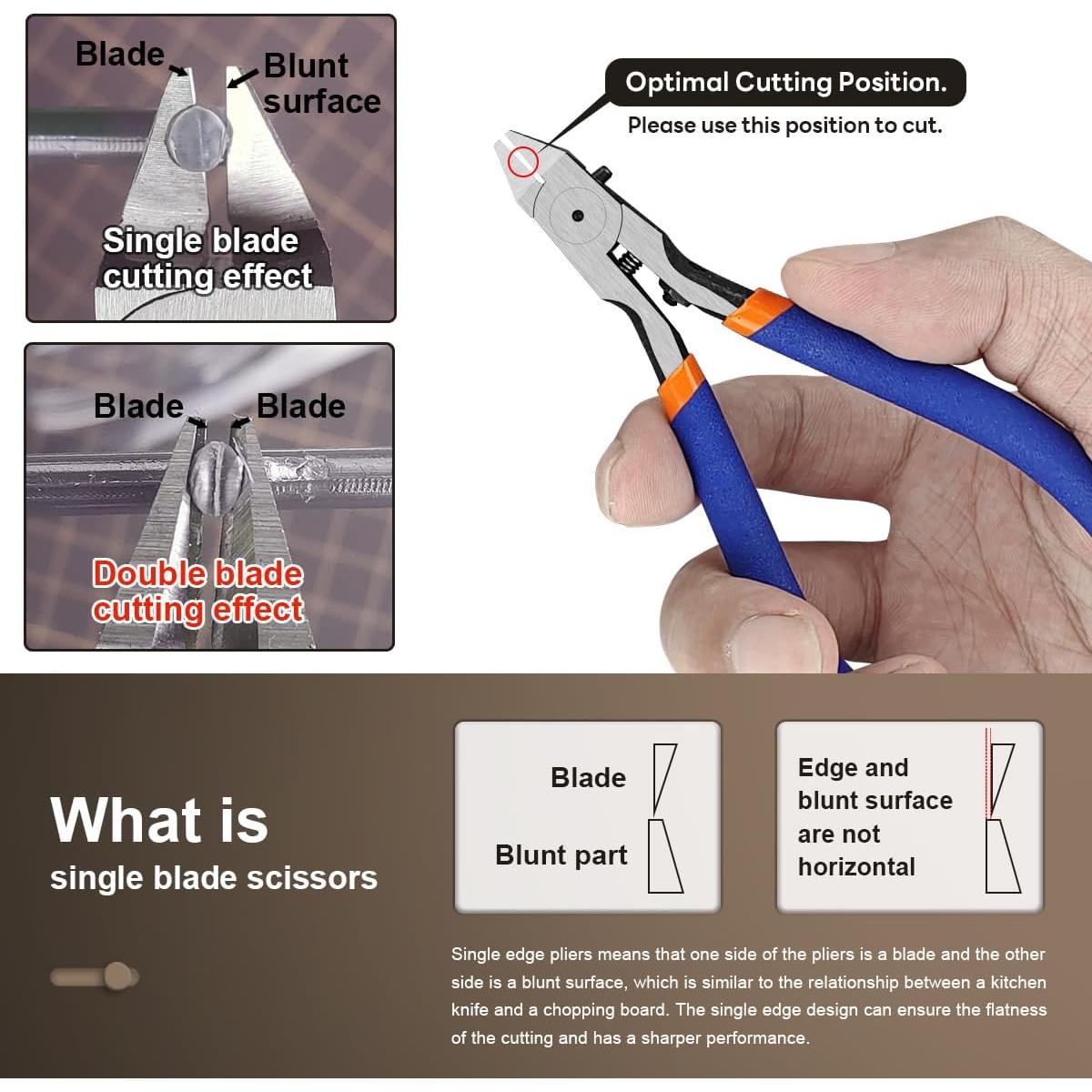 Cortador de Sprue Stedi MS-110 con Pinzas de Resorte Naranja