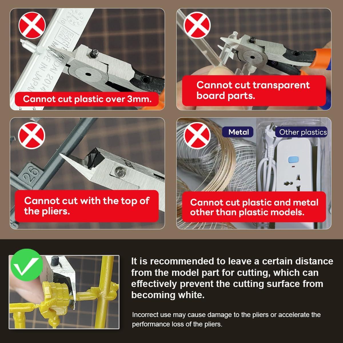 Cortador de Sprue Stedi MS-110 con Pinzas de Resorte Naranja