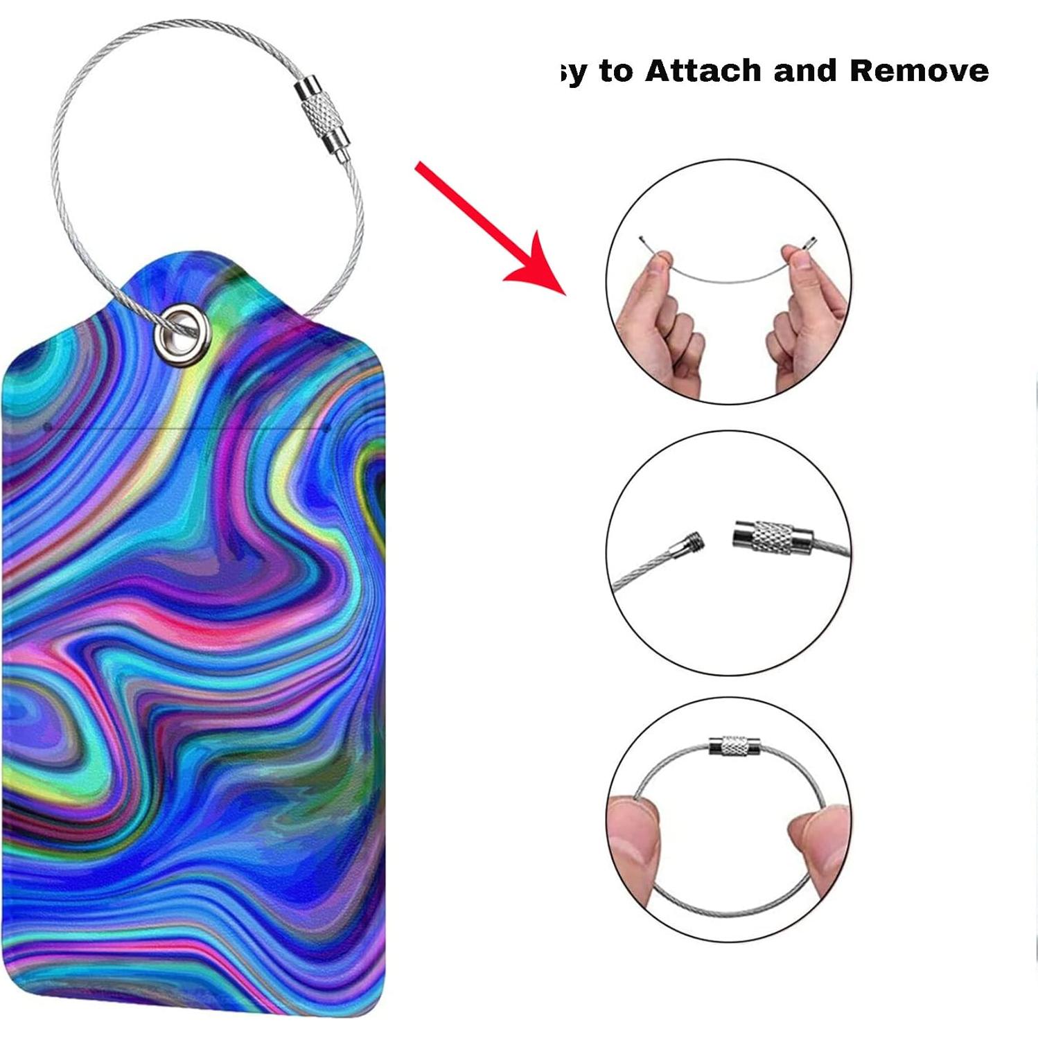 Etiquetas de Equipaje Abstractas SNAPMADE - Paquete de 2