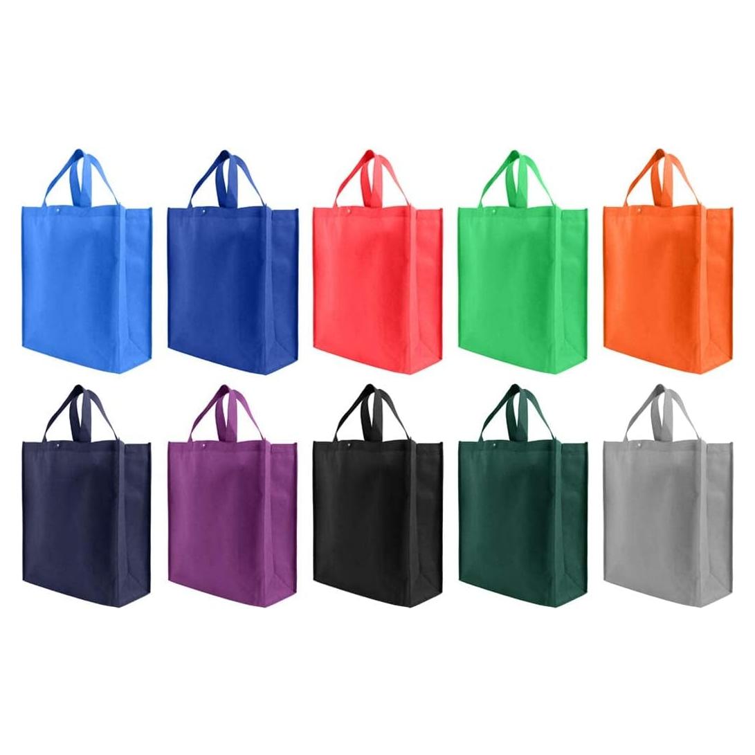 Bolsas de Compras Reutilizables Simply Green 10 Piezas 35.6x41.9cm