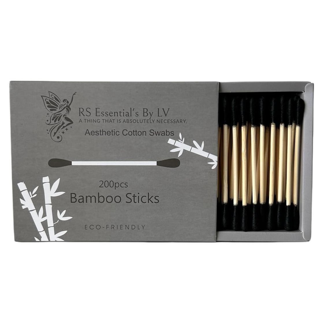 Bastones de Algodón Ecológicos RS ESSENTIAL'S 200 Unidades 5 Colores