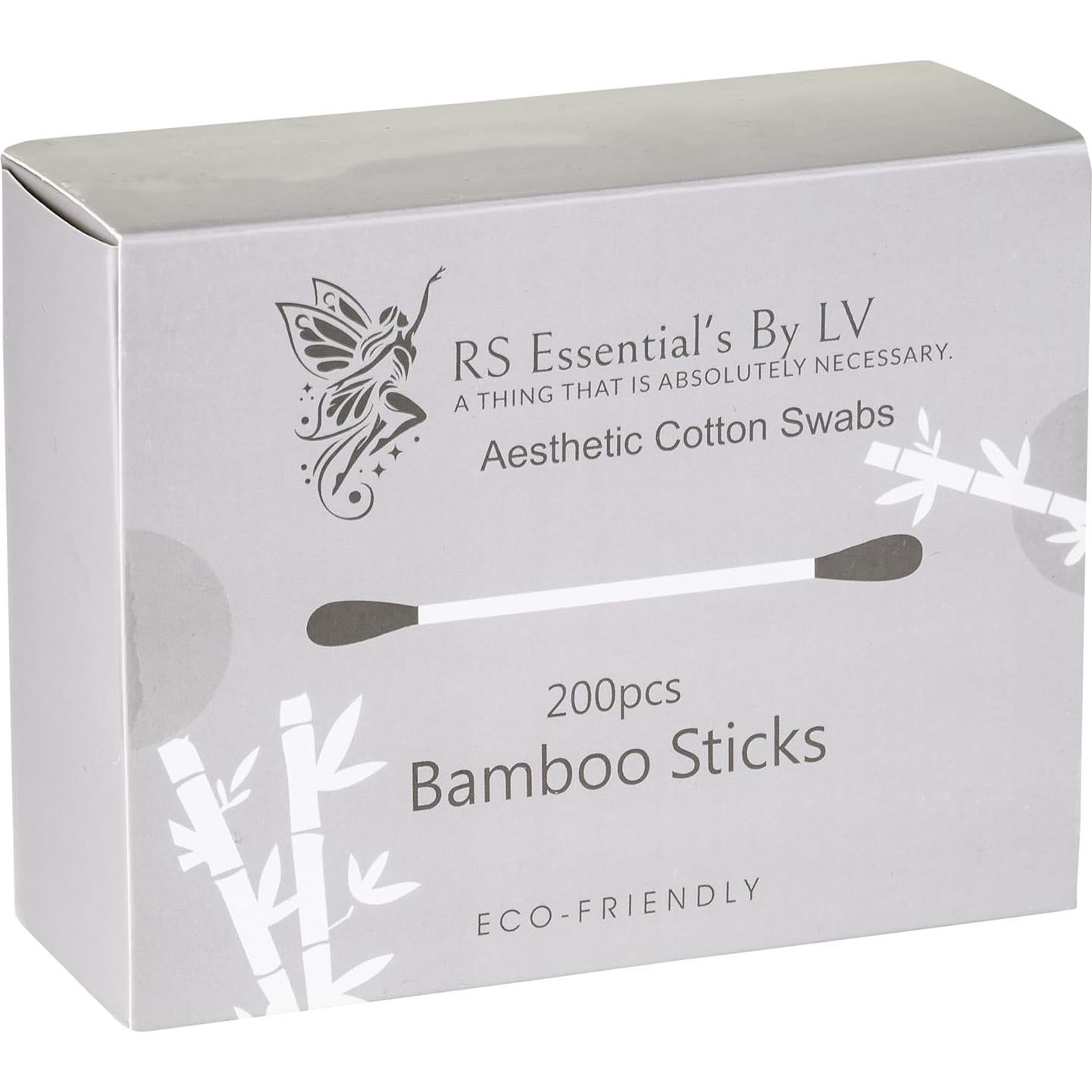 Bastones de Algodón Ecológicos RS ESSENTIAL'S 200 Unidades 5 Colores
