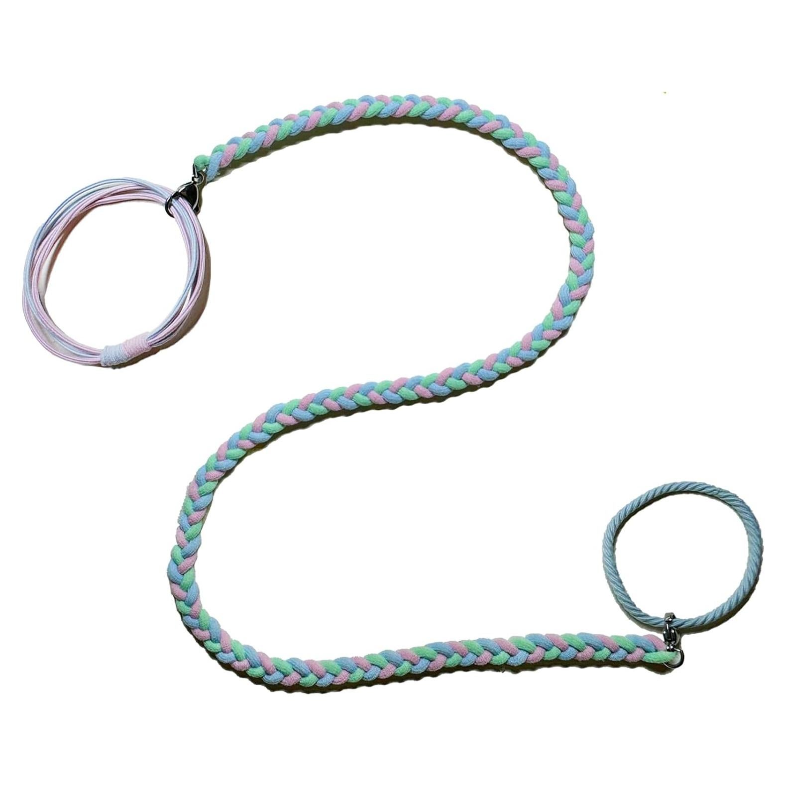 Tiras de Cabello Espirales Elásticas Merunone 68.58 cm Coloridas