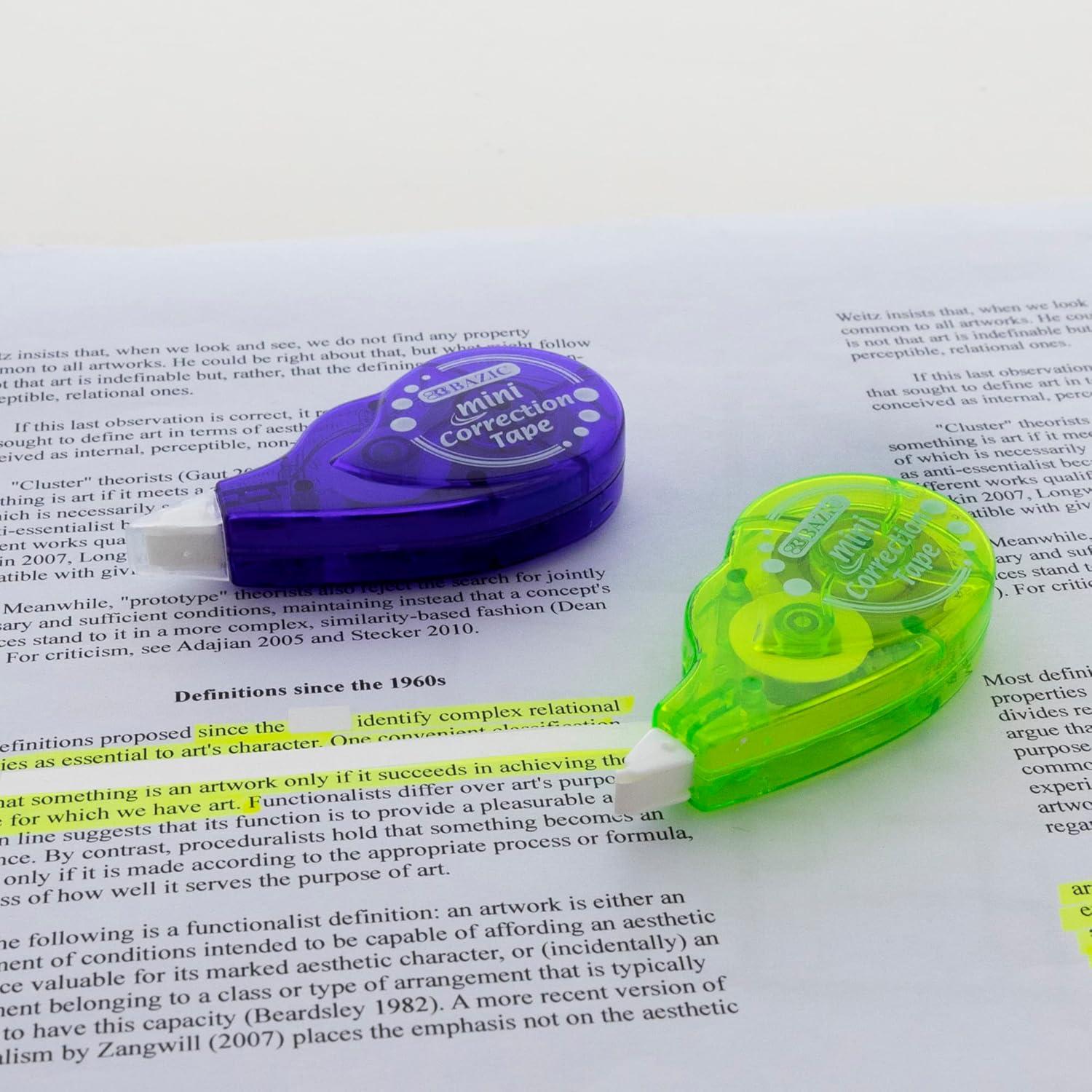 Cinta Correctora BAZIC Products 5 mm x 498.4 cm Paquete de 24