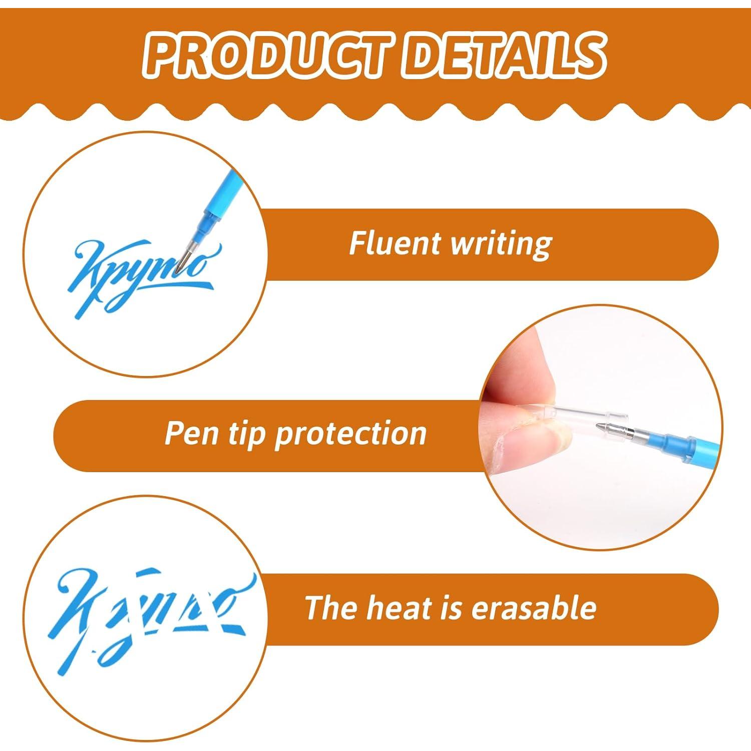 Recargas de bolígrafo gel borrable Jawfait 0.7 mm 16 colores