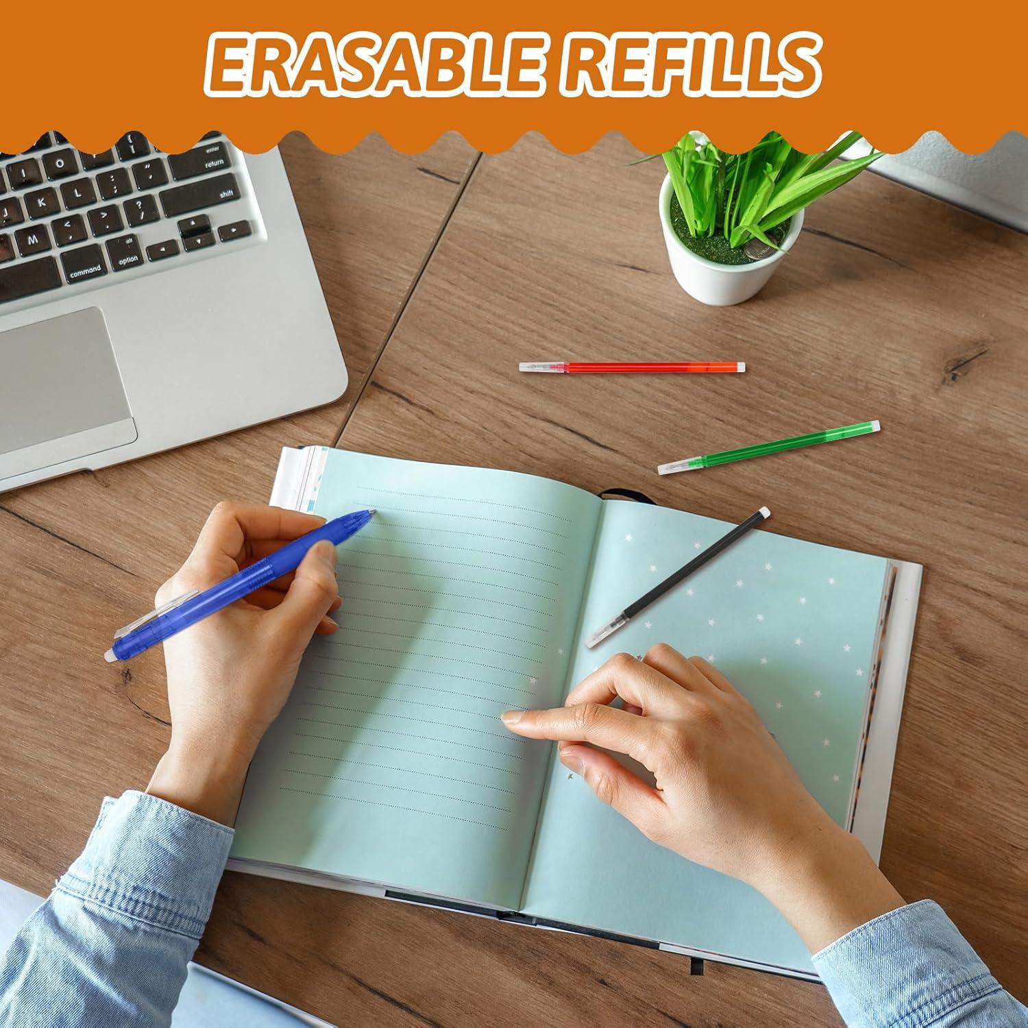 Recargas de bolígrafo gel borrable Jawfait 0.7 mm 16 colores