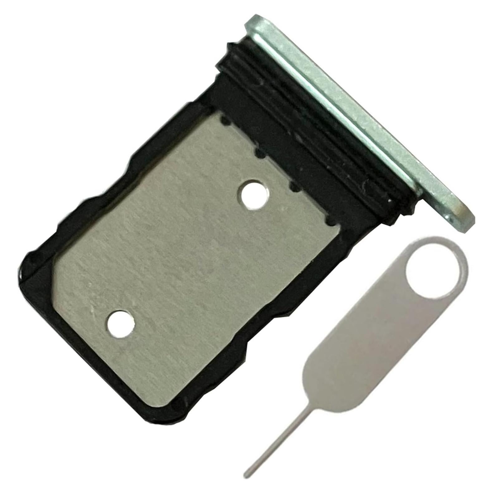 Soporte de bandeja SIM Google Pixel 8 + pin expulsor Verde/Marrón