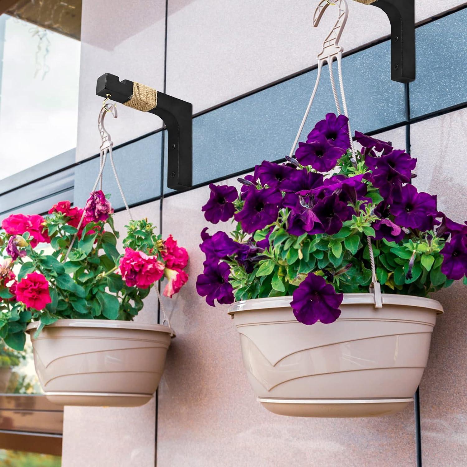 Ganchos de Madera para Colgar Plantas Micovay - 2 Piezas