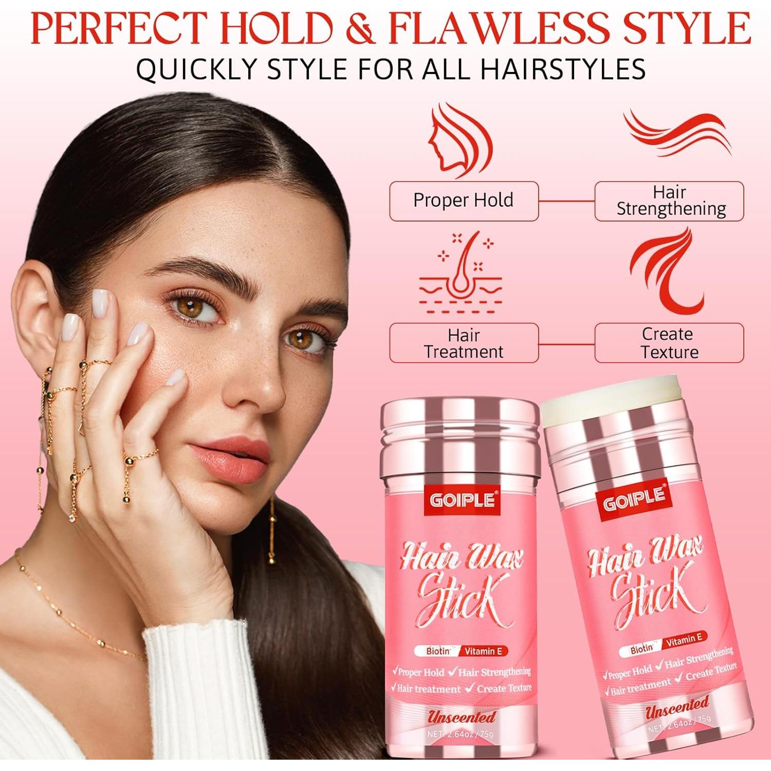 Stick de Cera para el Cabello Goiple 74.8g - Control Frizz y Sin Residuo