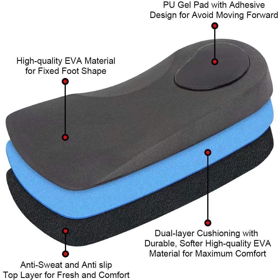 Plantillas ortopédicas Dr. Foot 3/4 para pies planos y dolor