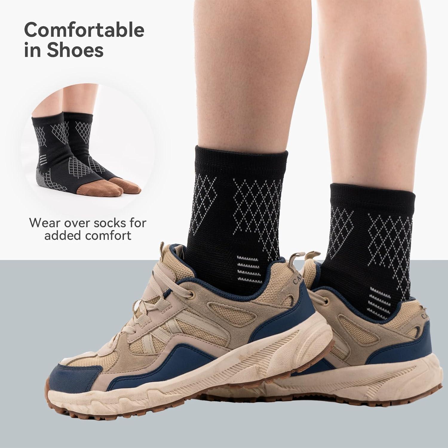 Faja de Tobillo INDEEMAX para Tendinitis y Fascitis Plantar - Negro Pequeño