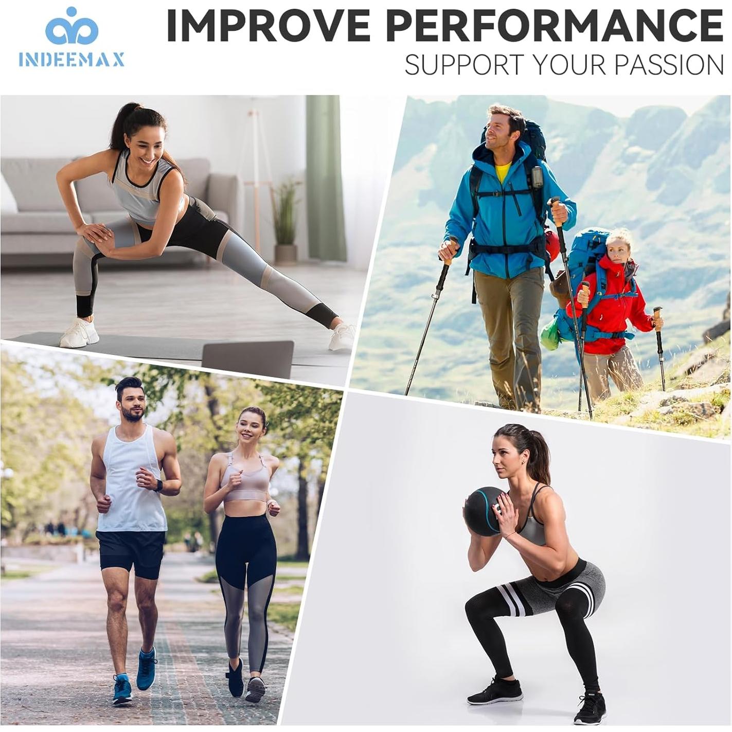 Faja de Tobillo INDEEMAX para Tendinitis y Fascitis Plantar - Negro Pequeño