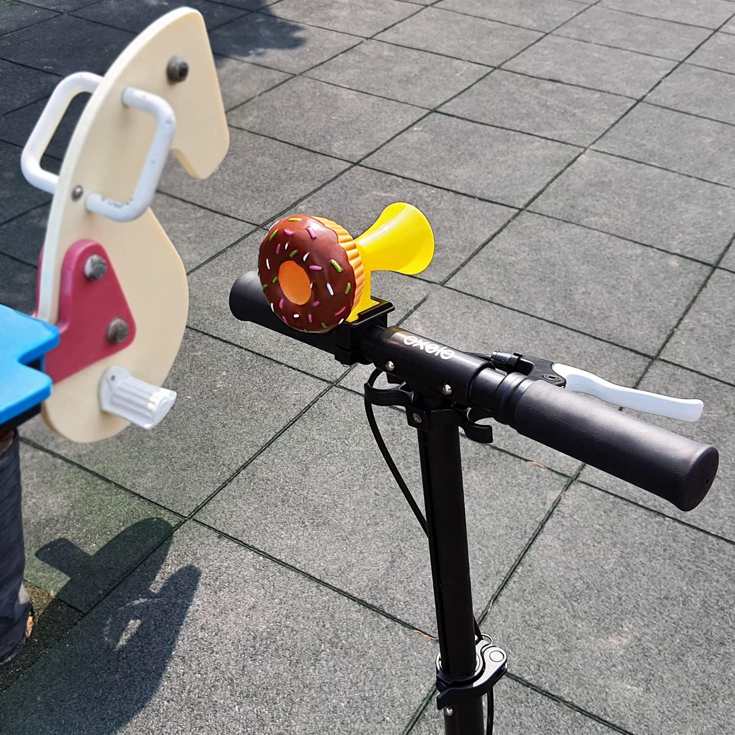 Claxon de Bicicleta ONIPAX BS-20X Donut Marrón - Fácil Instalación