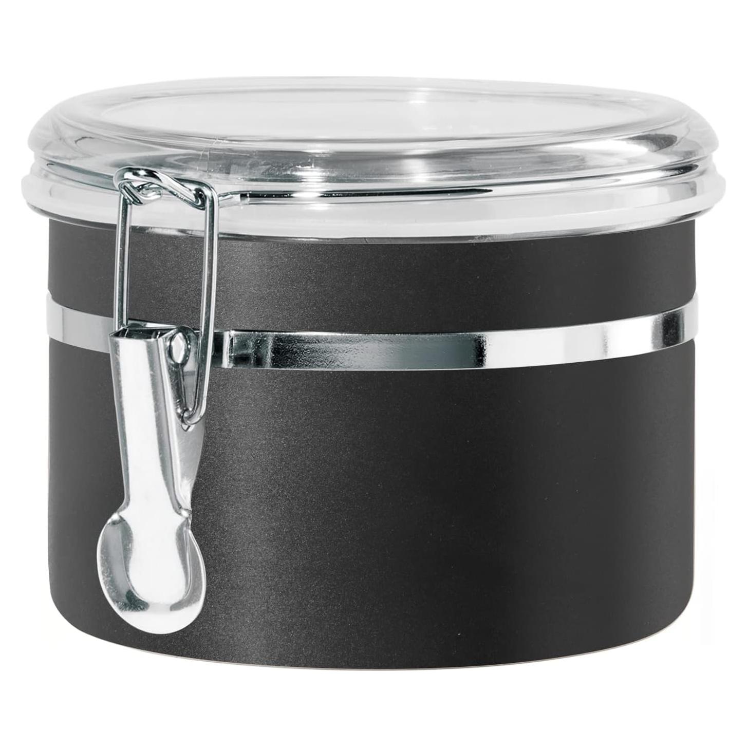 Recipiente Hermético Oggi Acero Inoxidable 0.77 L Negro