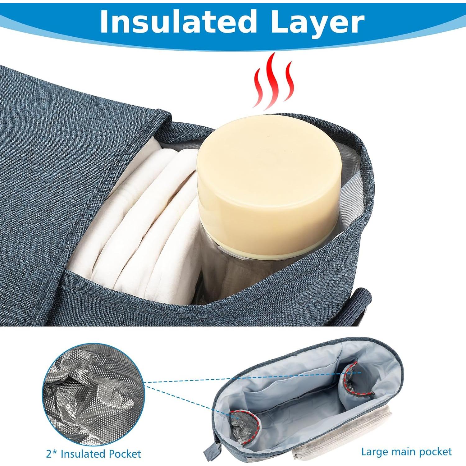 Organizador Universal para Carriola Accmor con Soporte para Taza Aislado Azul