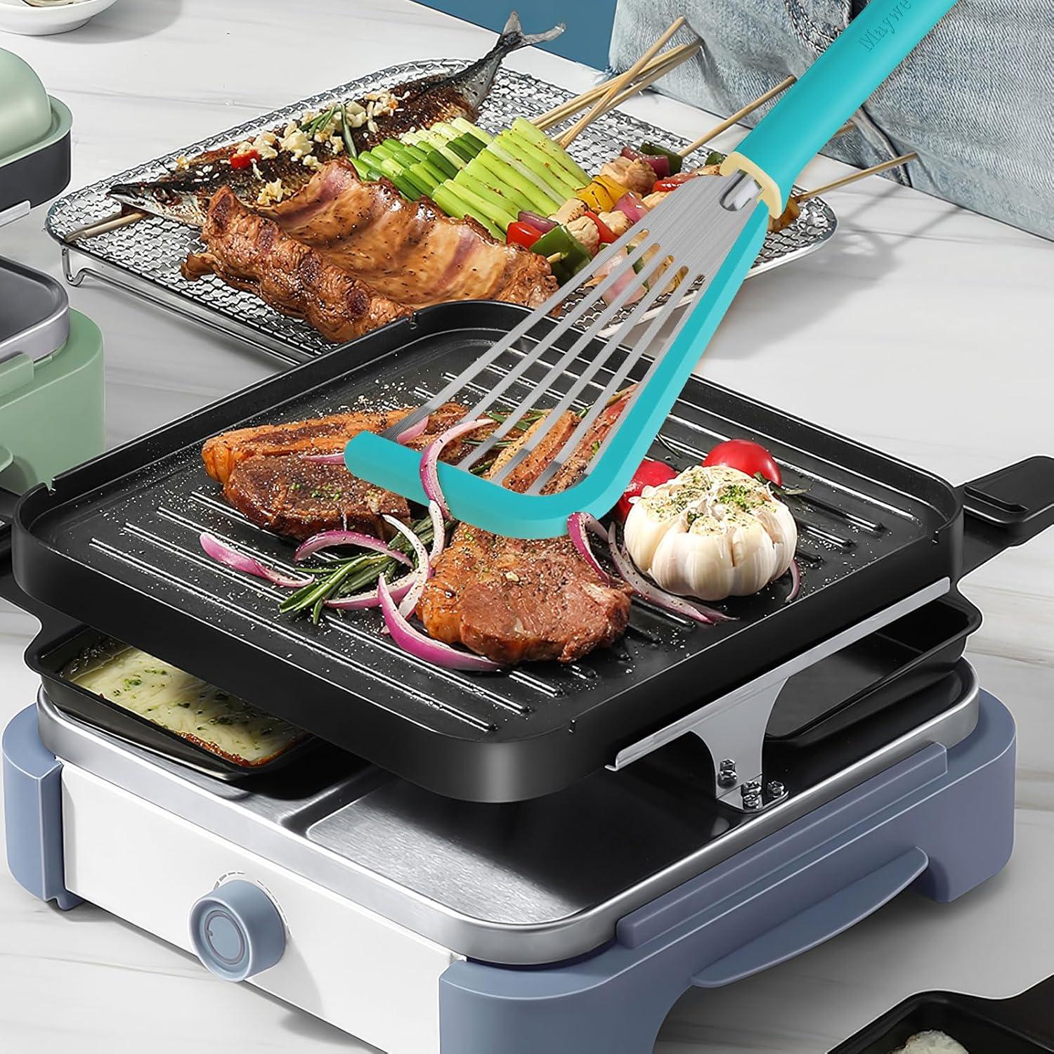 Espátula de Pescado Maywe Tanso Silicona 33cm Aqua Sky