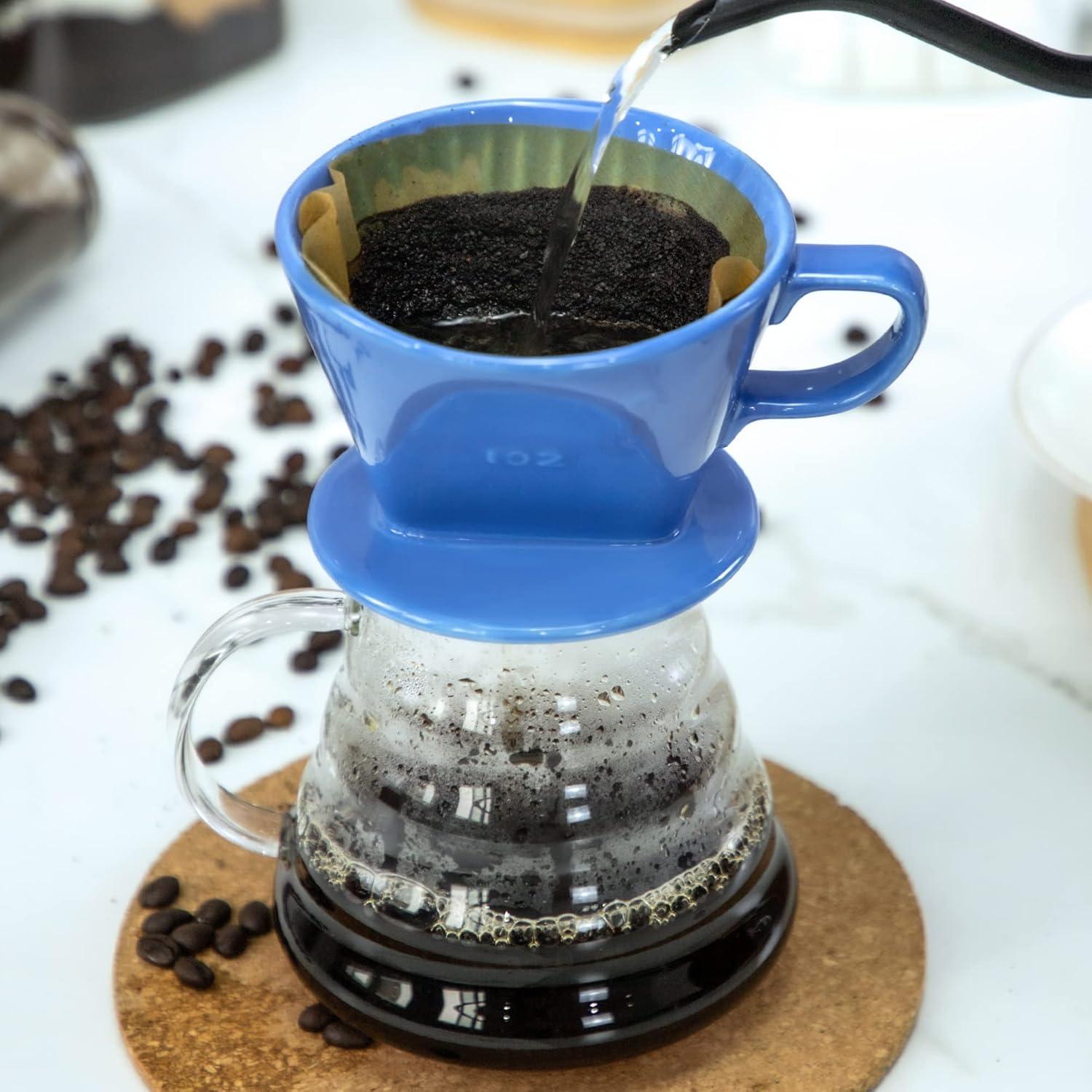 Cafetera de Goteo de Cerámica LHUKSGF Azul 0.48 kg