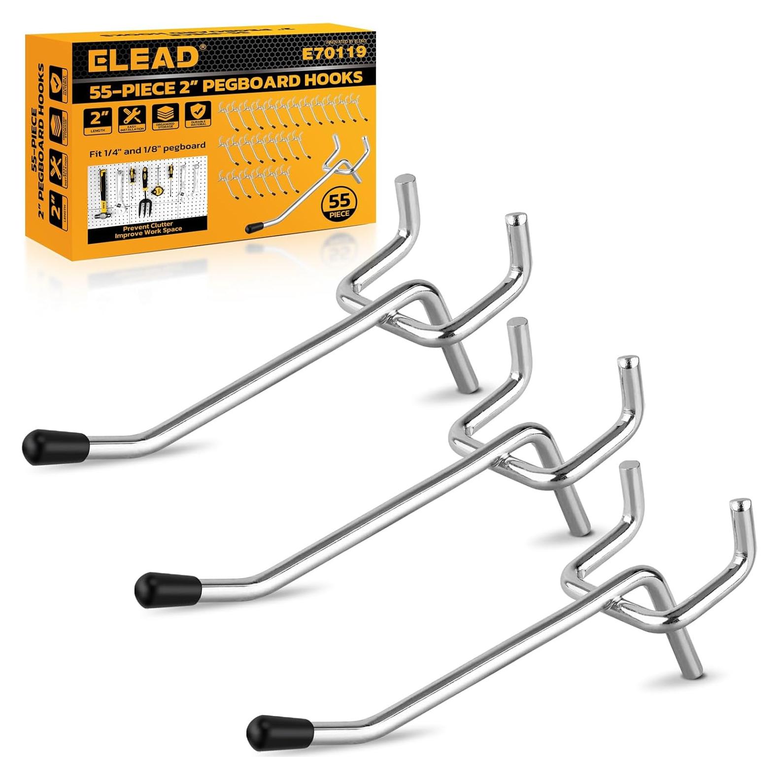 Ganchos para Tablero de Clavos ELEAD 55 Piezas 5 cm Metal