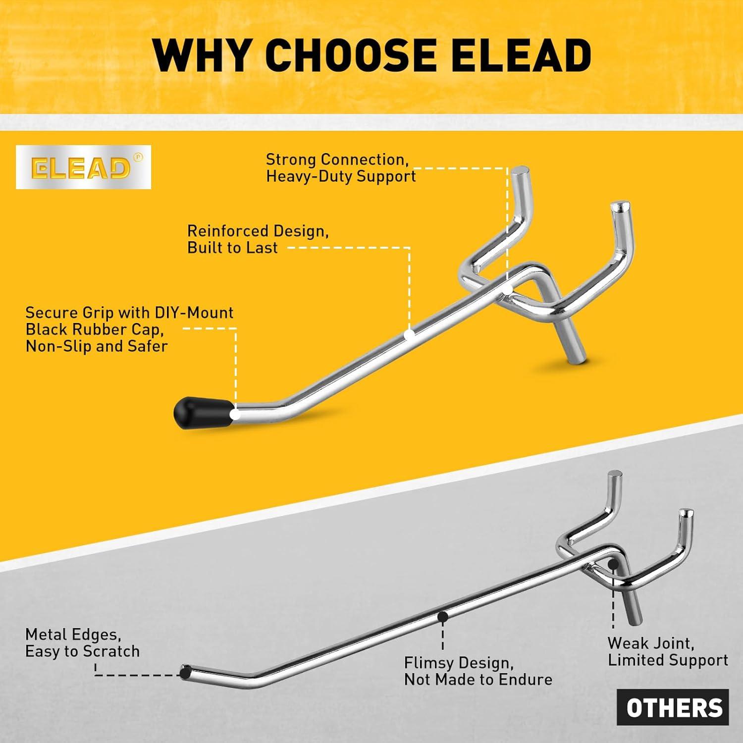 Ganchos para Tablero de Clavos ELEAD 55 Piezas 5 cm Metal