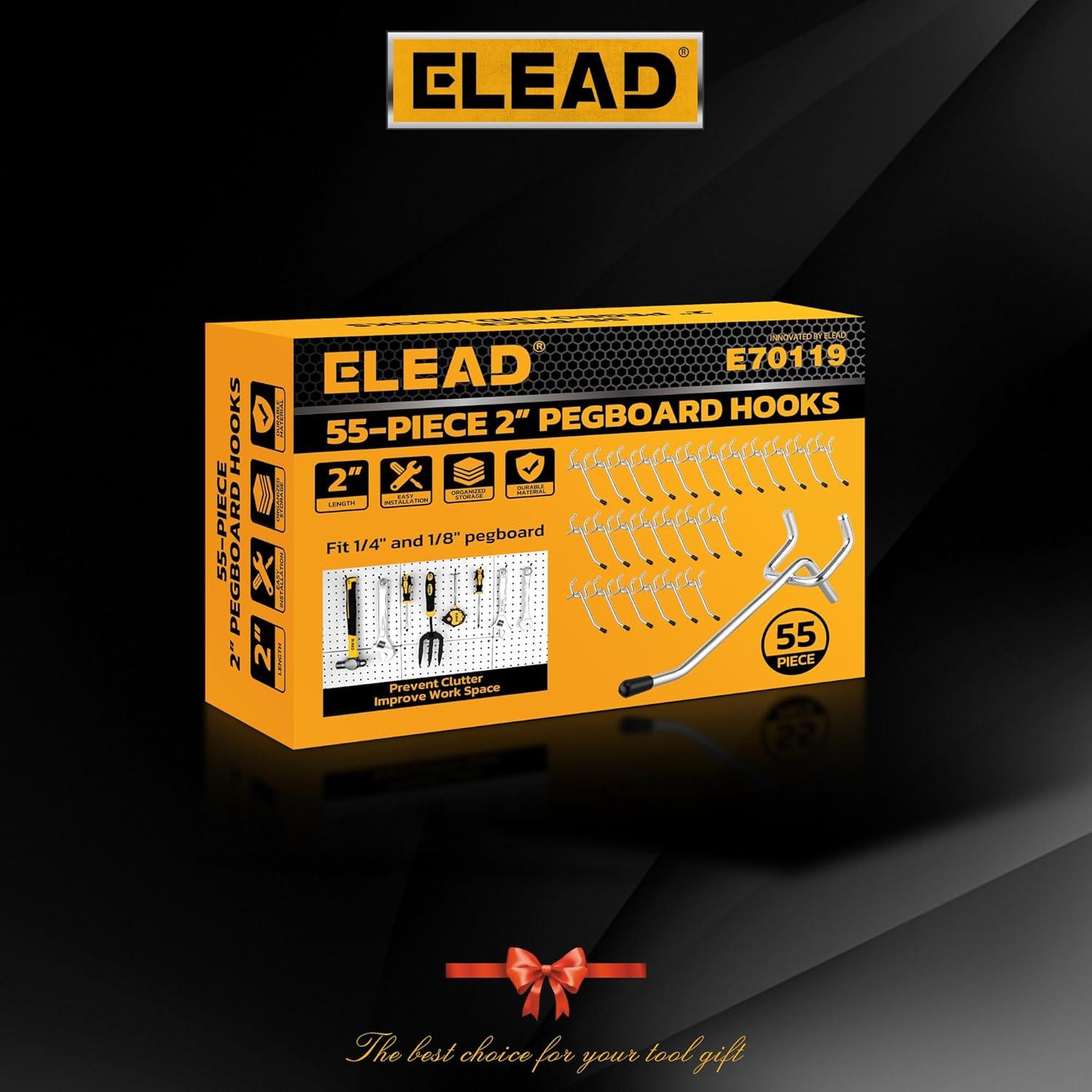 Ganchos para Tablero de Clavos ELEAD 55 Piezas 5 cm Metal