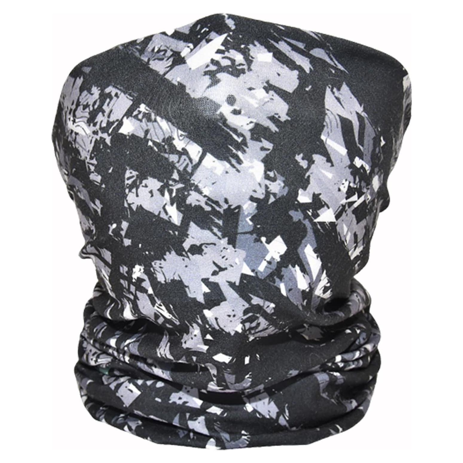 Cubierta de cara bufanda negra para protección solar y viento