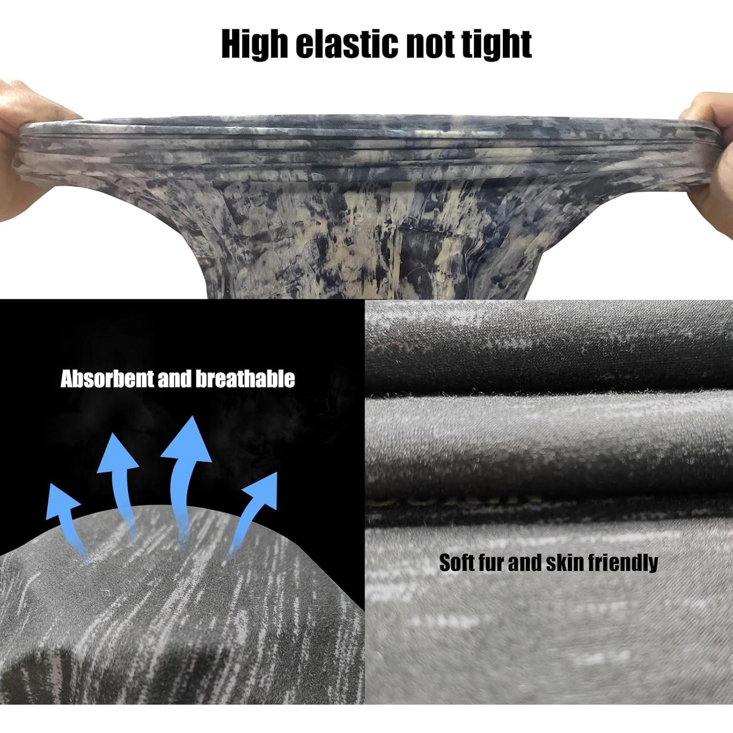 Cubierta de cara bufanda negra para protección solar y viento