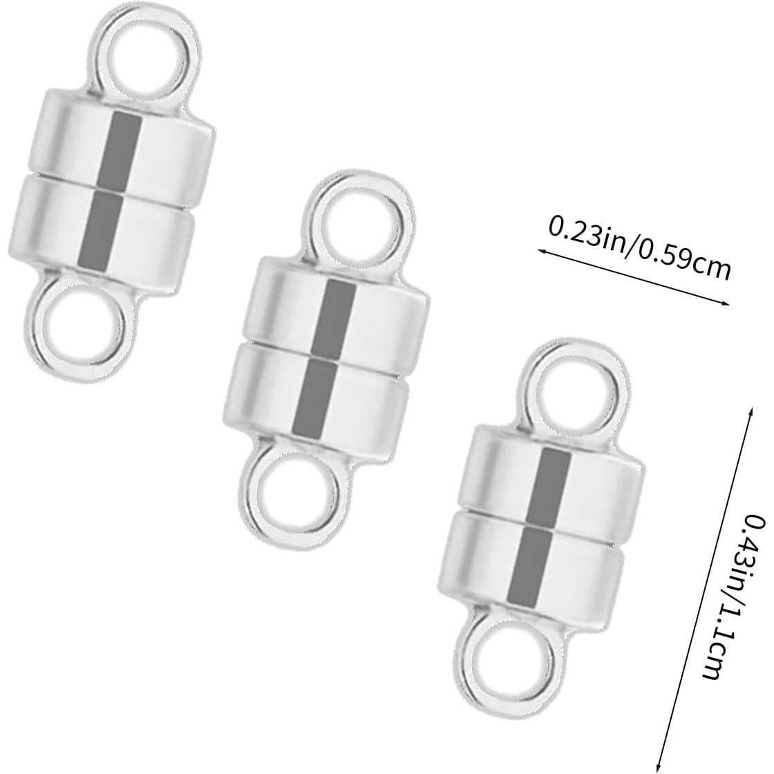 20 Pares de Cierres Magnéticos de Joyería Naturahand Plata